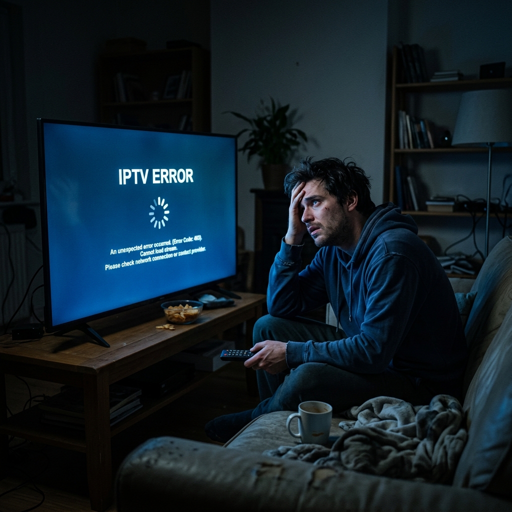 IPTV not working error on smart TV with buffering issue