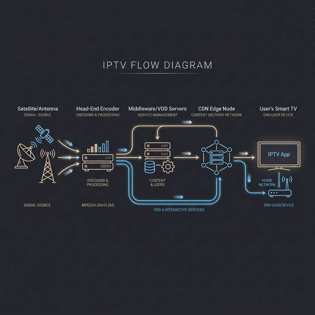 IPTV Architecture Diagram Flow