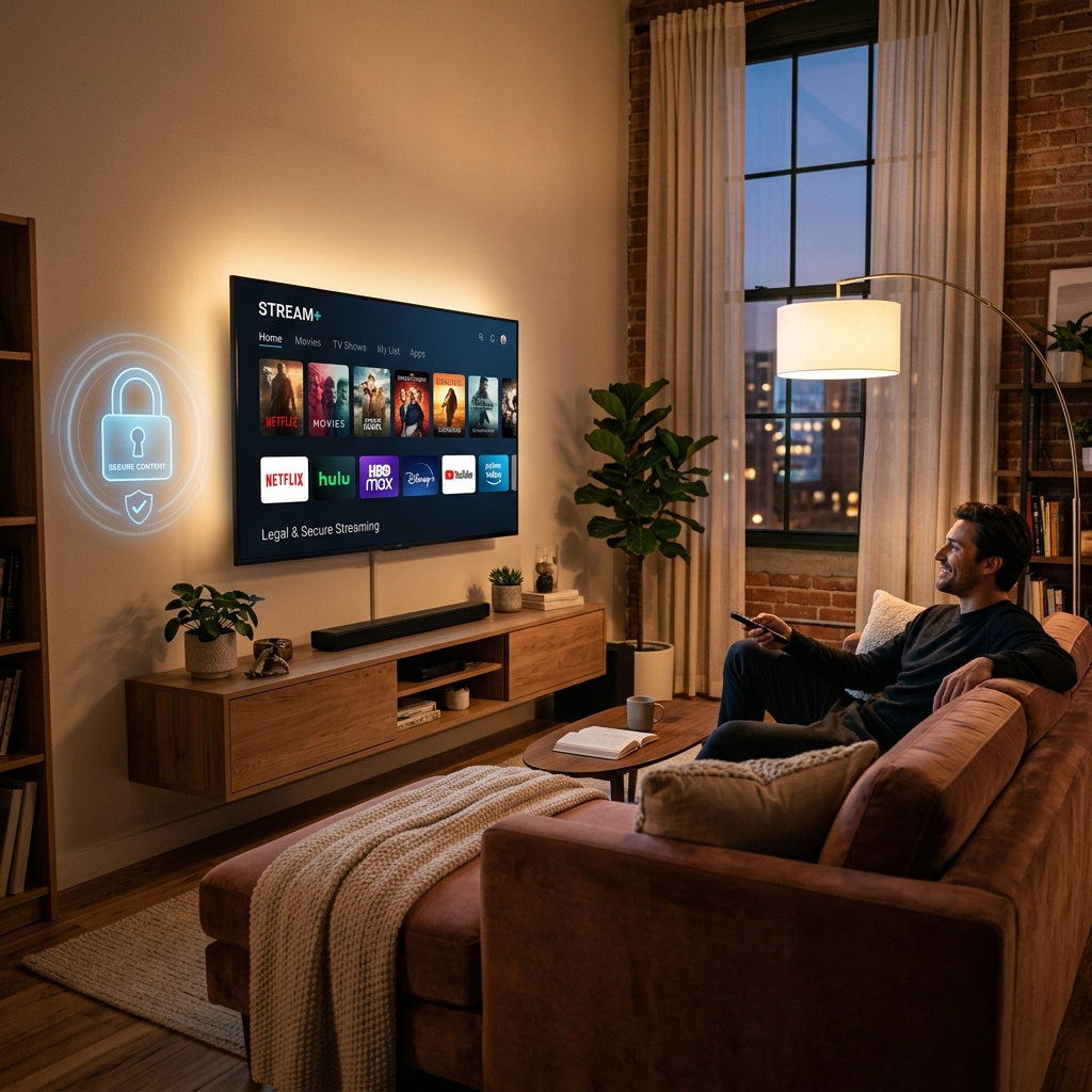 Legal and secure IPTV streaming
