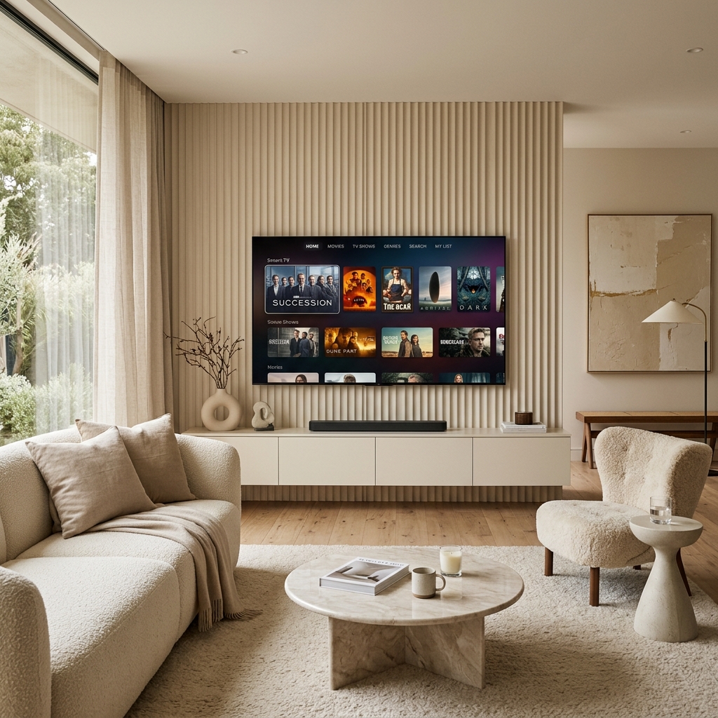 Luxury living room streaming IPTV