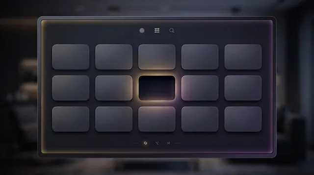 Illustration of an IPTV media player app missing from a generic smart-TV app store